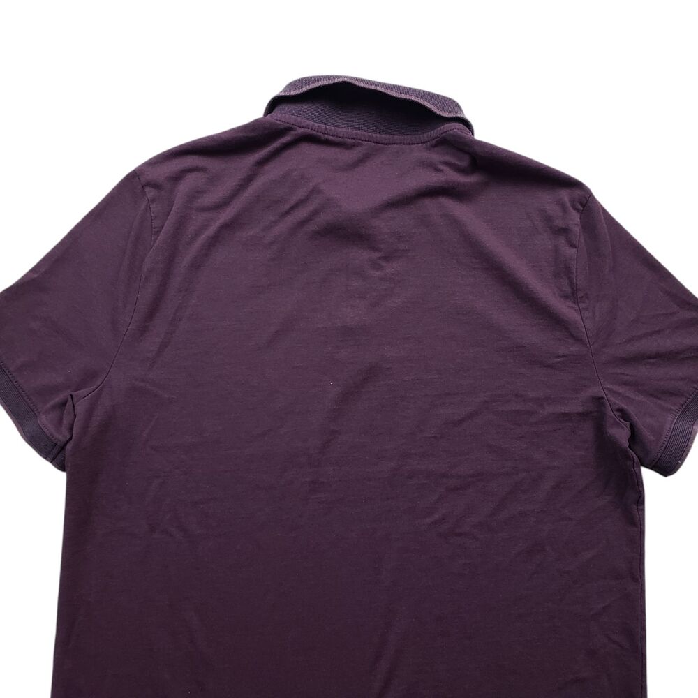 Axist Polo Shirt Mens Medium Burgundy - Picture 9 of 9